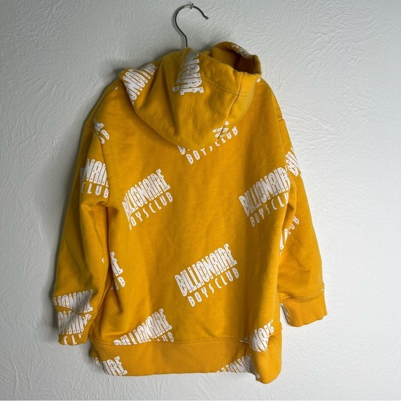 Billionaire Boys Club Mustard Yellow Pullover Hoodie Pockets Long Sleeves Sz 3T - Picture 5 of 10